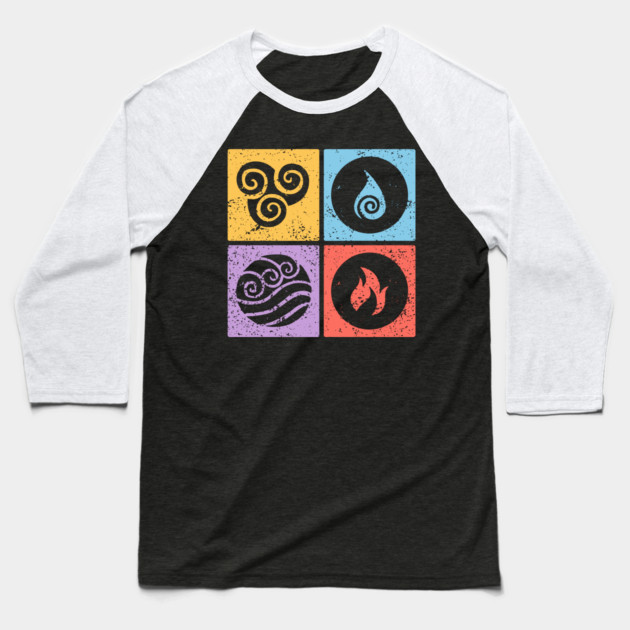 Four Elements Astrology - Elemental Signs Baseball T-Shirt by TuncGK