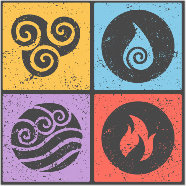 Four Elements Astrology - Elemental Signs Wall Art by TuncGK