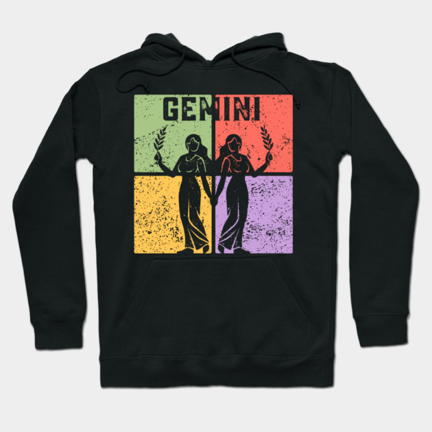 Gemini Zodiac Art - Twins Icon Design Hoodie by TuncGK