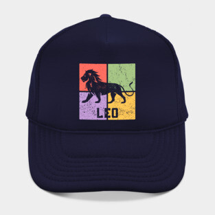 Leo Zodiac Art - Majestic Lion Symbol Hat