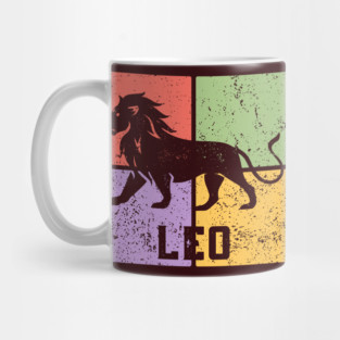 Leo Zodiac Art - Majestic Lion Symbol Mug