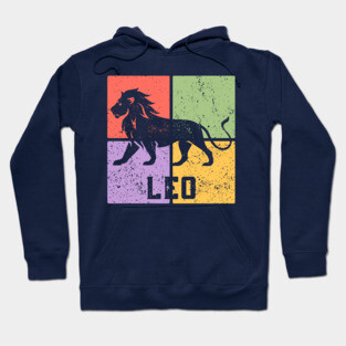 Leo Zodiac Art - Majestic Lion Symbol Hoodie