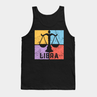 Libra Zodiac Art - Scales Balance Design Tank Top