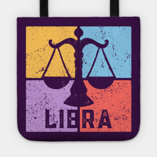 Libra Zodiac Art - Scales Balance Design Tote