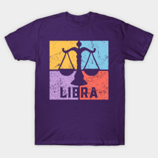 Libra Zodiac Art - Scales Balance Design T-Shirt