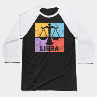 Libra Zodiac Art - Scales Balance Design Baseball T-Shirt