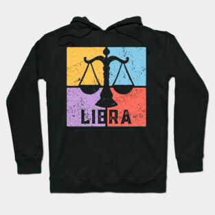 Libra Zodiac Art - Scales Balance Design Hoodie
