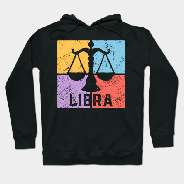 Libra Zodiac Art - Scales Balance Design Hoodie by TuncGK