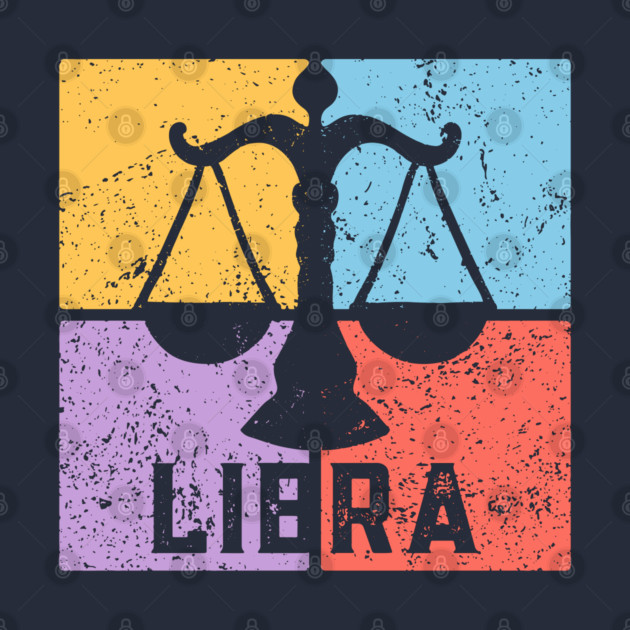 Libra Zodiac Art - Scales Balance Design by TuncGK