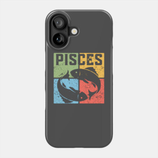 Pisces Zodiac Art - Two Fishes Illustration Phone Case