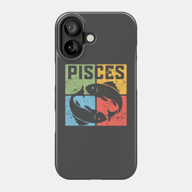 Pisces Zodiac Art - Two Fishes Illustration Phone Case by TuncGK
