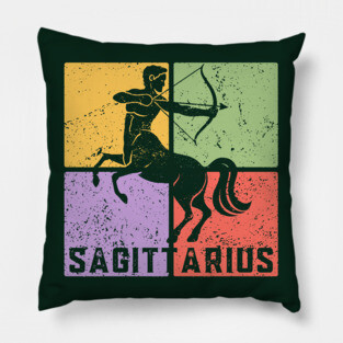 Sagittarius Zodiac Art - Archer Design Pillow
