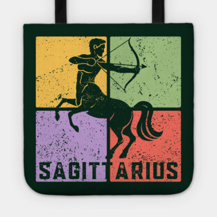 Sagittarius Zodiac Art - Archer Design Tote