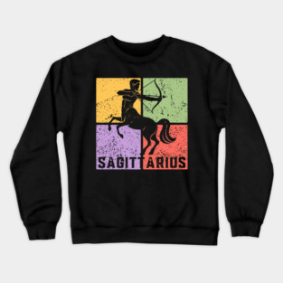 Sagittarius Zodiac Art - Archer Design Crewneck Sweatshirt