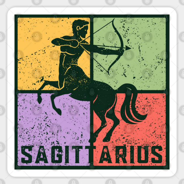 Sagittarius Zodiac Art - Archer Design Sticker by TuncGK