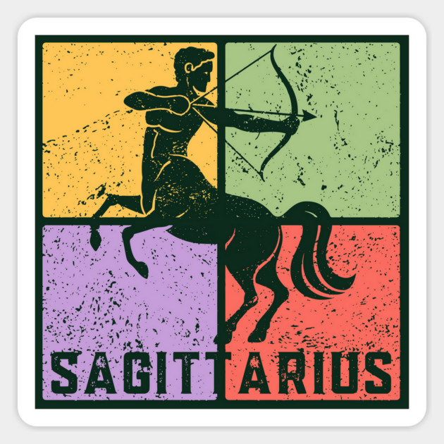Sagittarius Zodiac Art - Archer Design Magnet by TuncGK