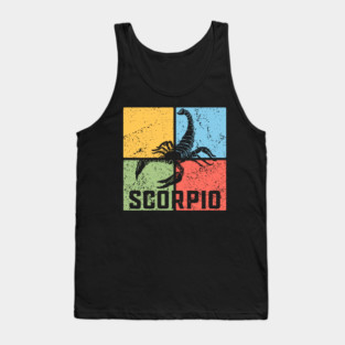 Scorpio Zodiac Art - Scorpion Emblem Tank Top