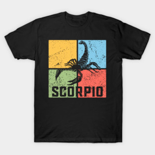 Scorpio Zodiac Art - Scorpion Emblem T-Shirt