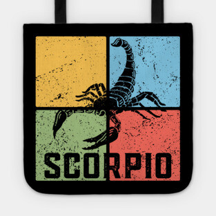 Scorpio Zodiac Art - Scorpion Emblem Tote