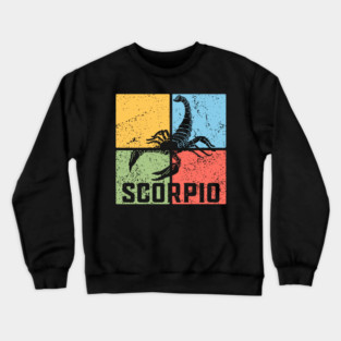 Scorpio Zodiac Art - Scorpion Emblem Crewneck Sweatshirt