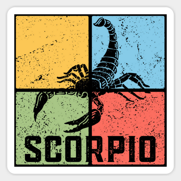 Scorpio Zodiac Art - Scorpion Emblem Magnet by TuncGK