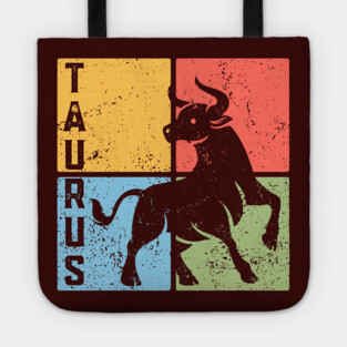 Taurus Zodiac Art - Bull Symbol Artwork Tote