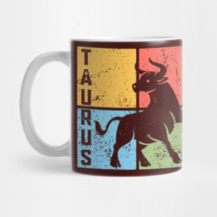 Taurus Zodiac Art - Bull Symbol Artwork Mug