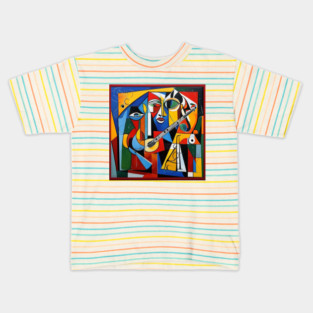 Cubist Musical Instrument Kids T-Shirt