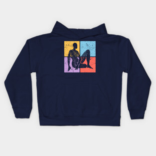 Artistic Female Pop Art Design - Feminine Icon Art Kids Hoodie