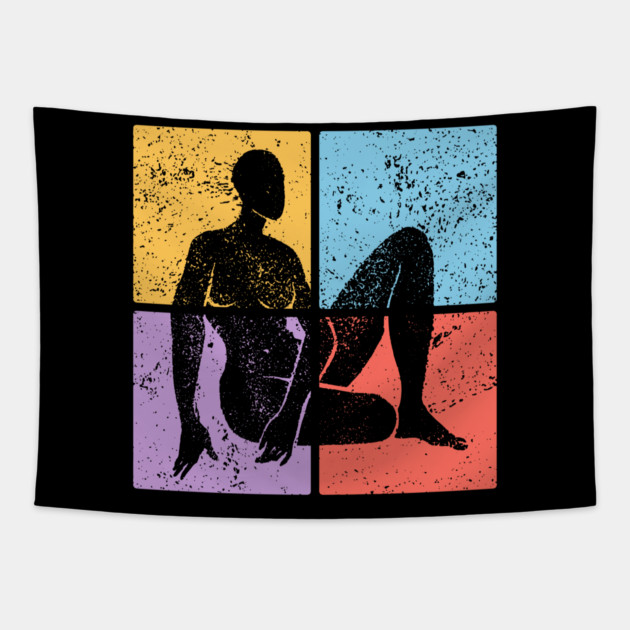 Artistic Female Pop Art Design - Feminine Icon Art Tapestry by TuncGK