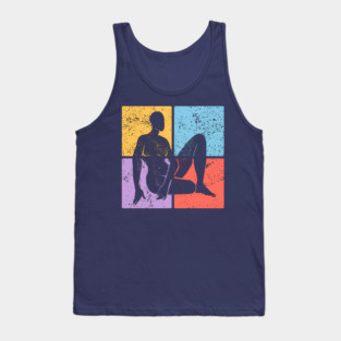 Artistic Female Pop Art Design - Feminine Icon Art Tank Top