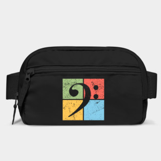 Bass Clef Pop Art Design - Retro Music Symbol Bag