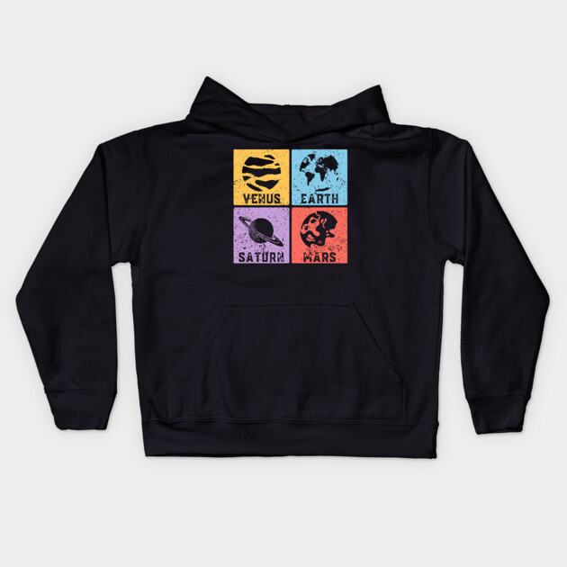 Beauty, Life, Time, War Pop Art Design - Elements Kids Hoodie by TuncGK