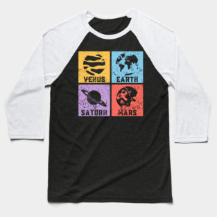 Beauty, Life, Time, War Pop Art Design - Elements Baseball T-Shirt