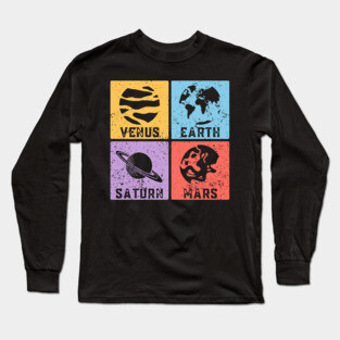 Beauty, Life, Time, War Pop Art Design - Elements Long Sleeve T-Shirt