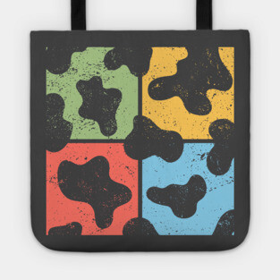 Cow Pattern Pop Art Design - Retro Animal Print Tote
