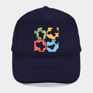 Cow Pattern Pop Art Design - Retro Animal Print Hat