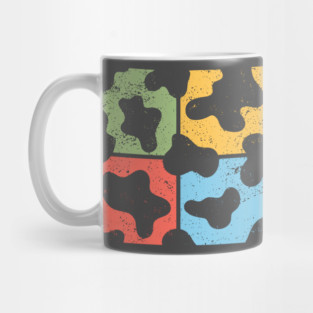 Cow Pattern Pop Art Design - Retro Animal Print Mug
