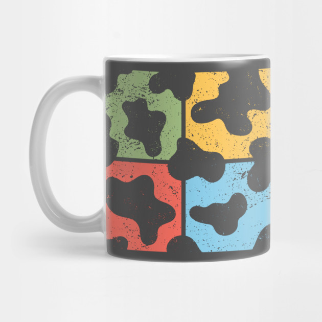 Cow Pattern Pop Art Design - Retro Animal Print by TuncGK