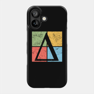Delta Pop Art Design - Greek Triangle Symbol Art Phone Case