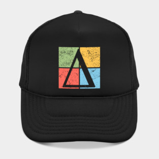 Delta Pop Art Design - Greek Triangle Symbol Art Hat