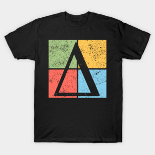 Delta Pop Art Design - Greek Triangle Symbol Art T-Shirt