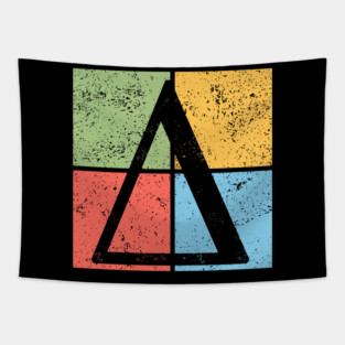 Delta Pop Art Design - Greek Triangle Symbol Art Tapestry