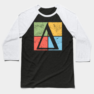 Delta Pop Art Design - Greek Triangle Symbol Art Baseball T-Shirt