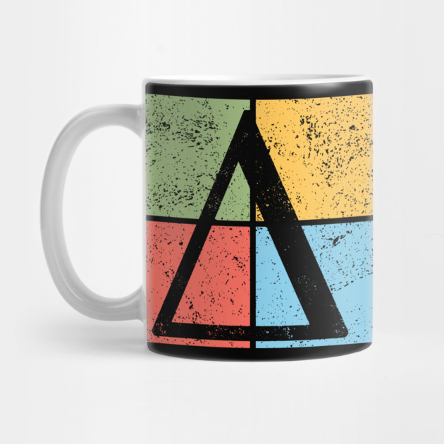 Delta Pop Art Design - Greek Triangle Symbol Art by TuncGK
