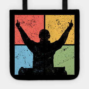 DJ Pop Art Design - Retro Music Lover Art Tote
