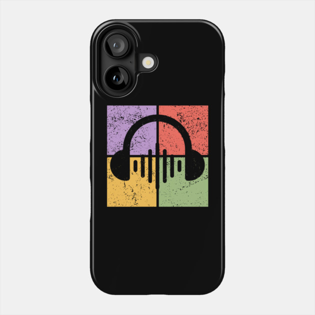 Music Lover's Pop Art Design - Retro Headphones Phone Case by TuncGK