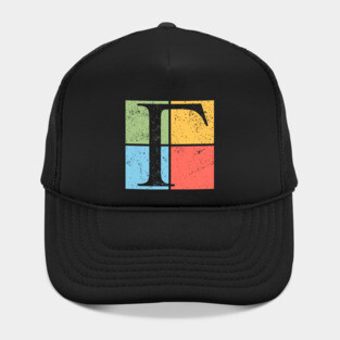 Gamma Pop Art Design - Greek Symbol in Retro Style Hat
