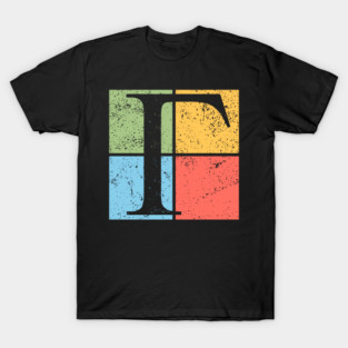 Gamma Pop Art Design - Greek Symbol in Retro Style T-Shirt
