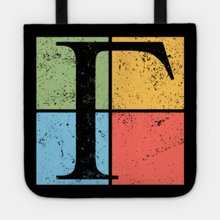 Gamma Pop Art Design - Greek Symbol in Retro Style Tote